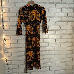 Women’s floral Hawaiian long sleeve dress